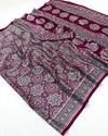 Pure Ajrakh 048 By Rajtex Modal Satin Ajrakh Print Sarees